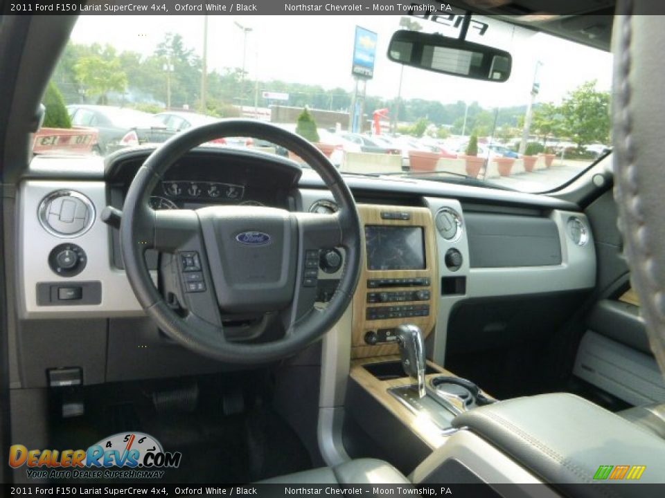 2011 Ford F150 Lariat SuperCrew 4x4 Oxford White / Black Photo #13