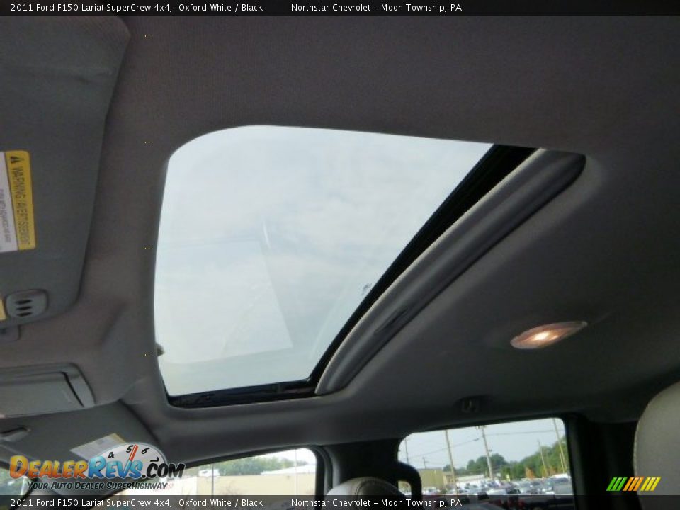 2011 Ford F150 Lariat SuperCrew 4x4 Oxford White / Black Photo #15