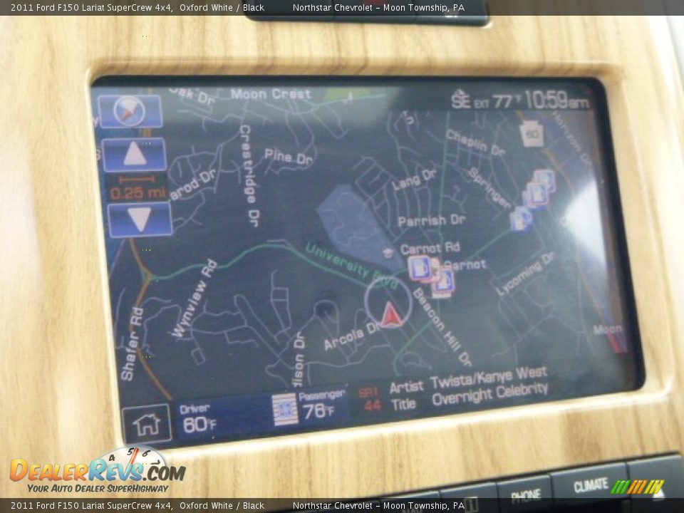 2011 Ford F150 Lariat SuperCrew 4x4 Oxford White / Black Photo #16