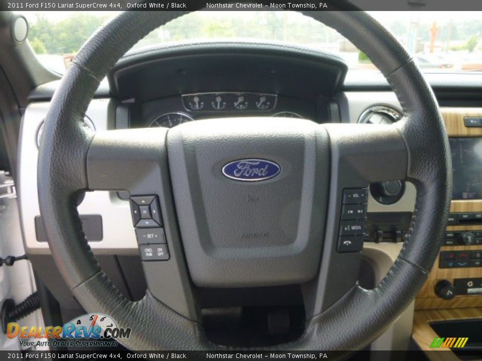 2011 Ford F150 Lariat SuperCrew 4x4 Oxford White / Black Photo #18