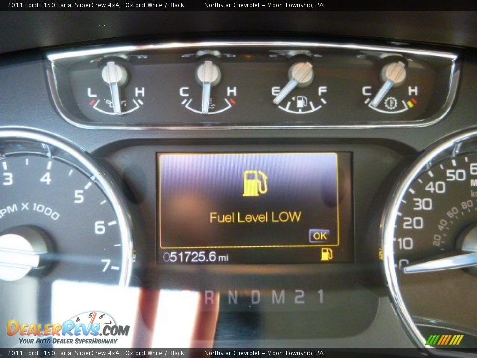 2011 Ford F150 Lariat SuperCrew 4x4 Oxford White / Black Photo #20