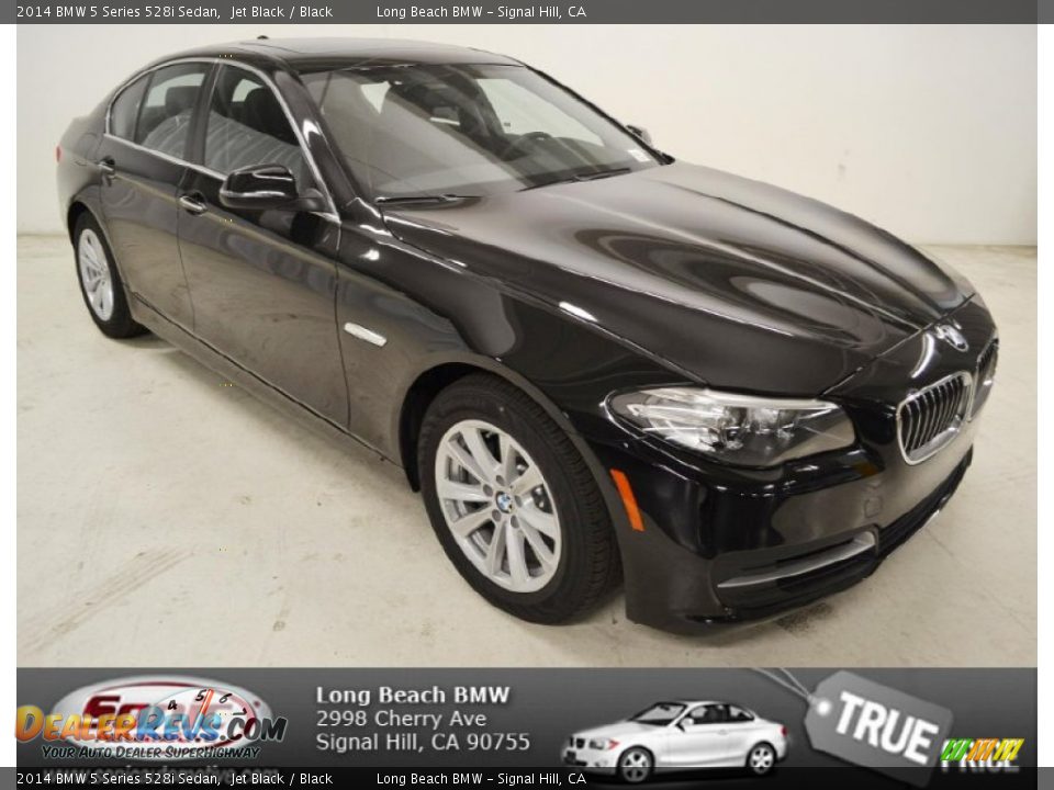 2014 BMW 5 Series 528i Sedan Jet Black / Black Photo #1