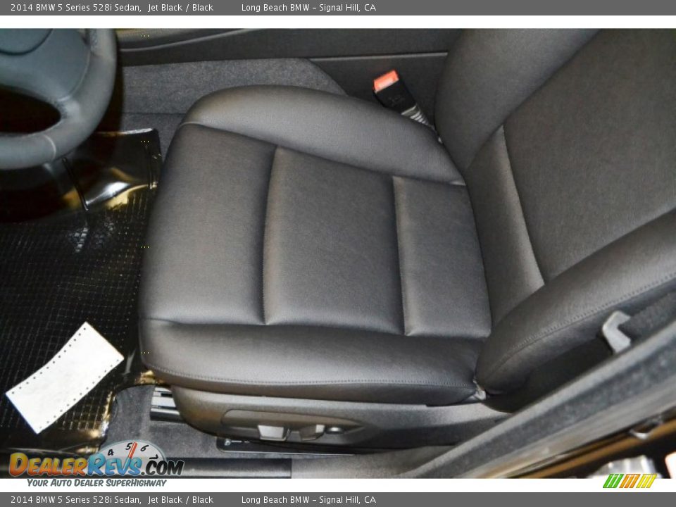 2014 BMW 5 Series 528i Sedan Jet Black / Black Photo #7