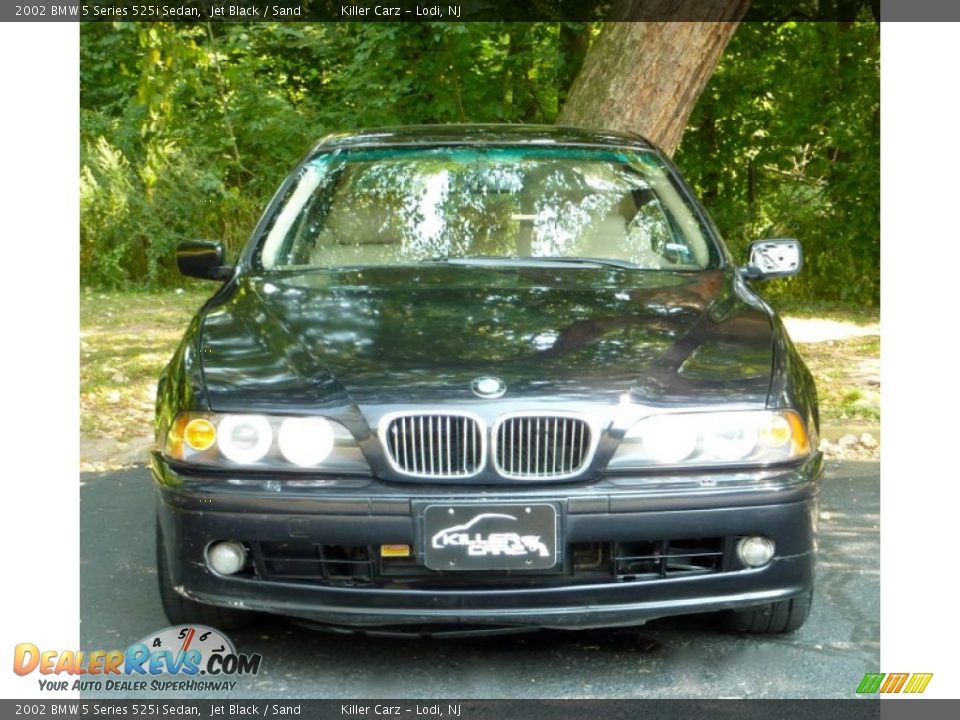 2002 BMW 5 Series 525i Sedan Jet Black / Sand Photo #2