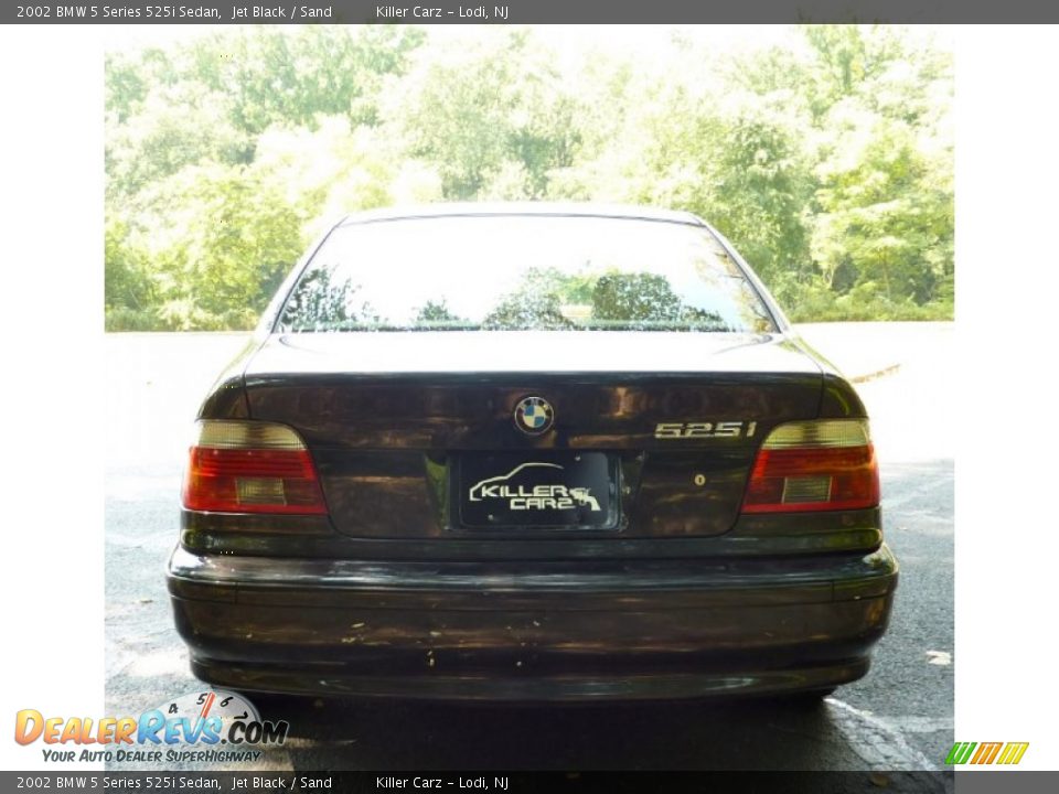 2002 BMW 5 Series 525i Sedan Jet Black / Sand Photo #6