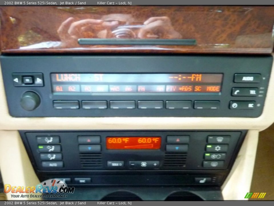 2002 BMW 5 Series 525i Sedan Jet Black / Sand Photo #17