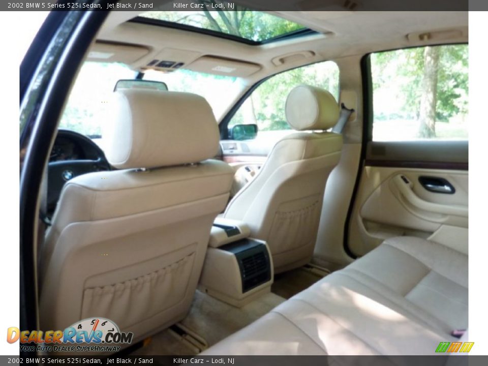 2002 BMW 5 Series 525i Sedan Jet Black / Sand Photo #19