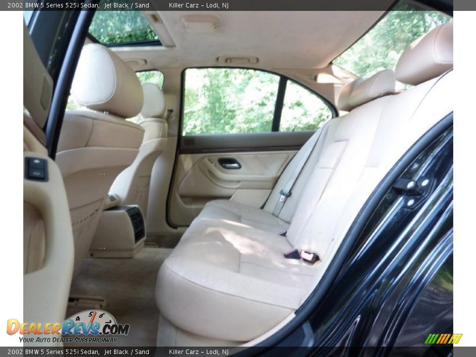 2002 BMW 5 Series 525i Sedan Jet Black / Sand Photo #20