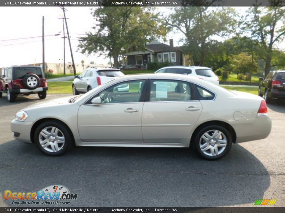 2011 Chevrolet Impala LT Gold Mist Metallic / Neutral Photo #4