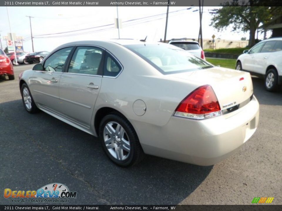 2011 Chevrolet Impala LT Gold Mist Metallic / Neutral Photo #5