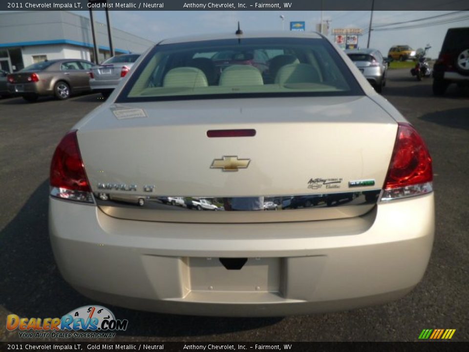 2011 Chevrolet Impala LT Gold Mist Metallic / Neutral Photo #6