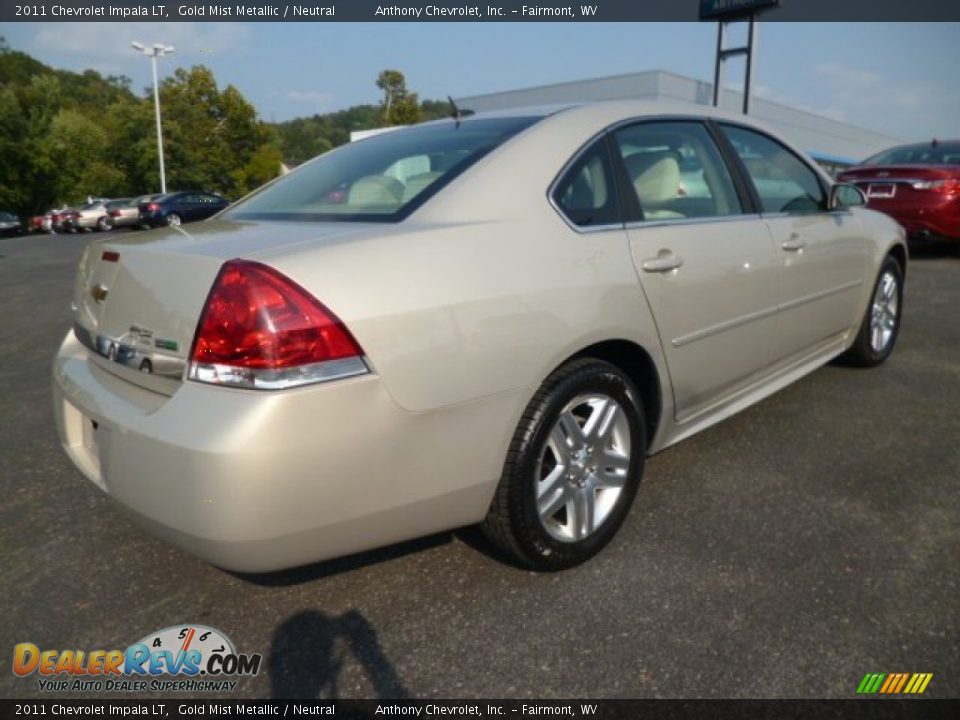 2011 Chevrolet Impala LT Gold Mist Metallic / Neutral Photo #7