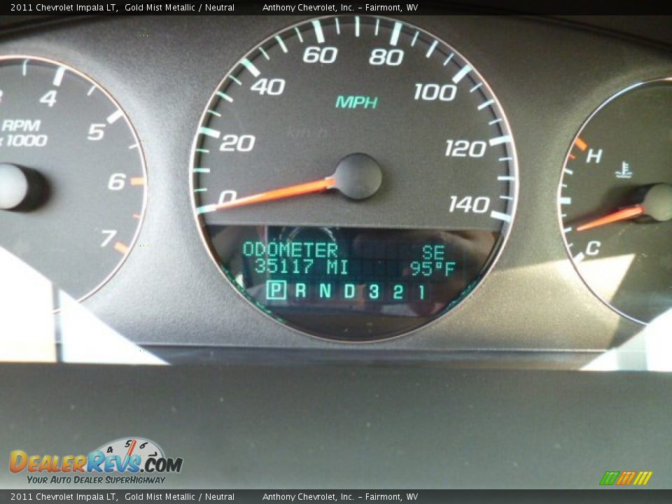 2011 Chevrolet Impala LT Gold Mist Metallic / Neutral Photo #20