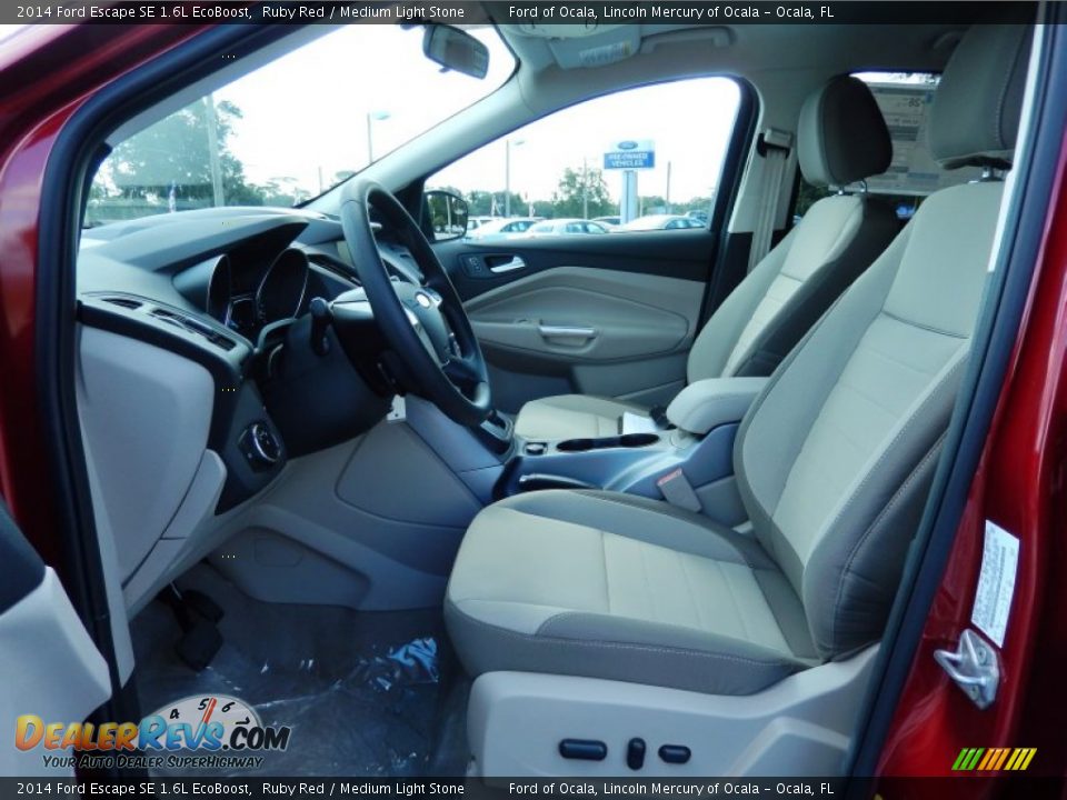 2014 Ford Escape SE 1.6L EcoBoost Ruby Red / Medium Light Stone Photo #6