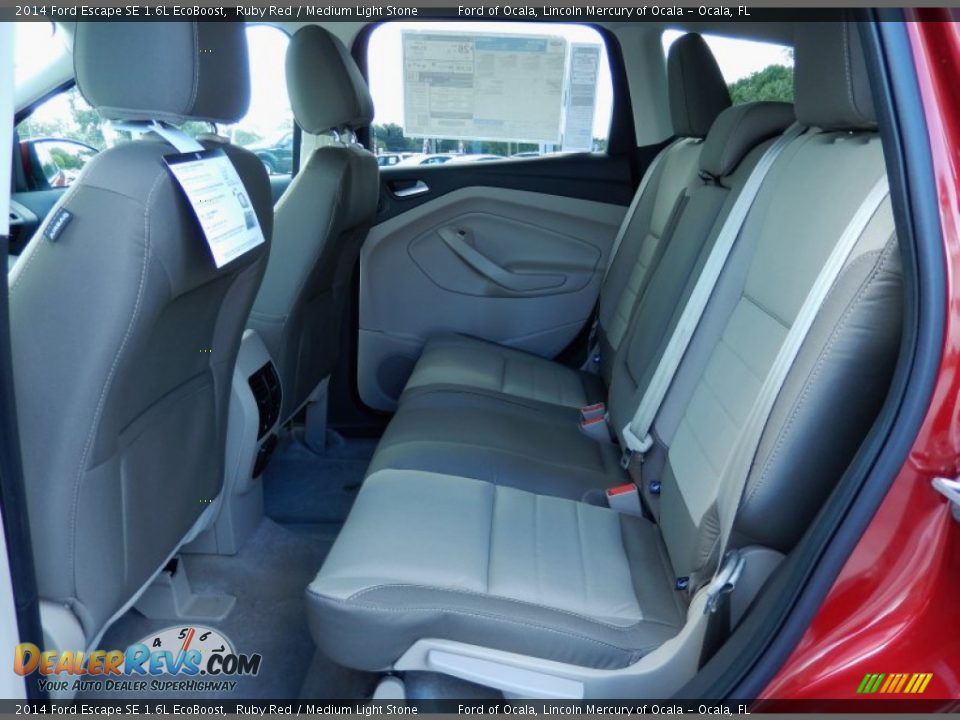 2014 Ford Escape SE 1.6L EcoBoost Ruby Red / Medium Light Stone Photo #7