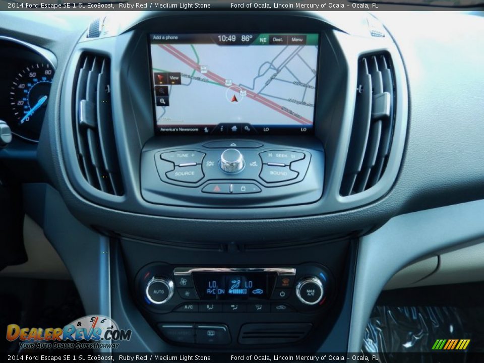 2014 Ford Escape SE 1.6L EcoBoost Ruby Red / Medium Light Stone Photo #10