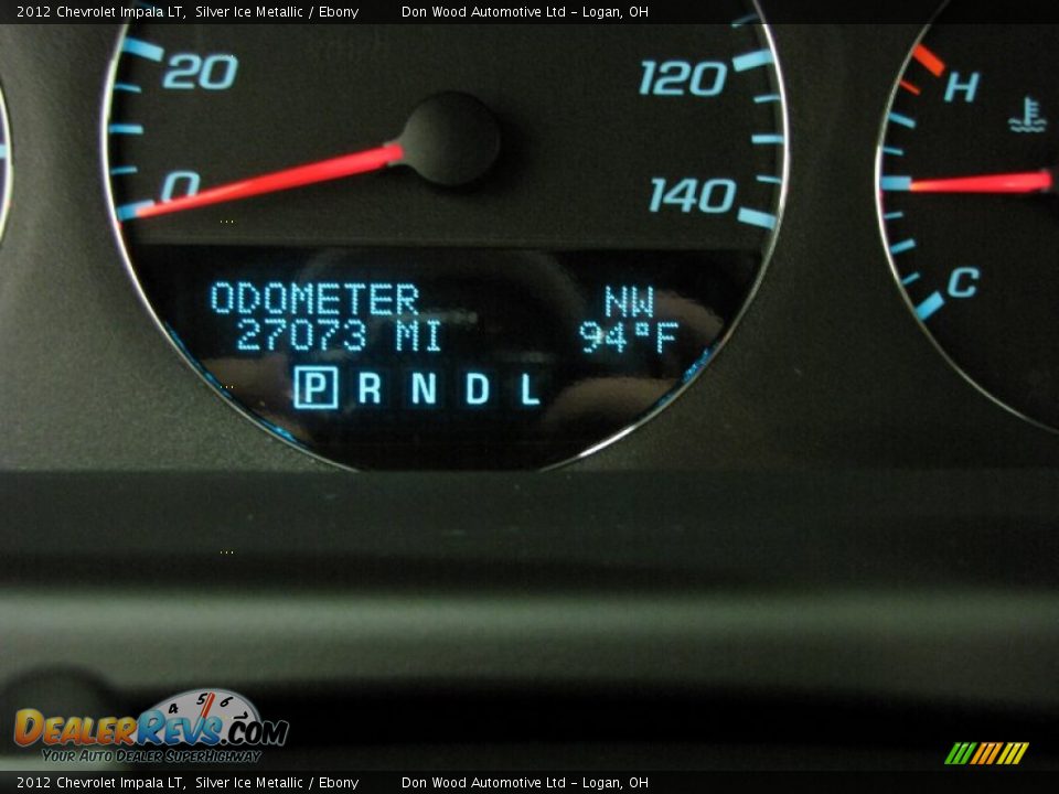 2012 Chevrolet Impala LT Silver Ice Metallic / Ebony Photo #19