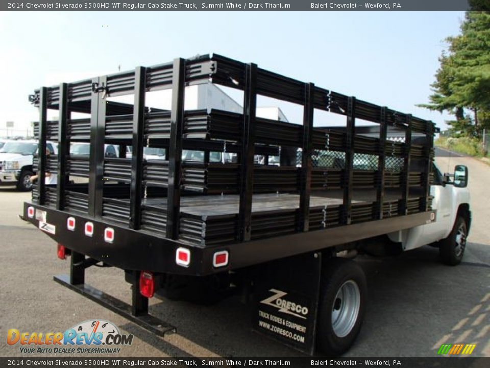 2014 Chevrolet Silverado 3500HD WT Regular Cab Stake Truck Summit White / Dark Titanium Photo #6