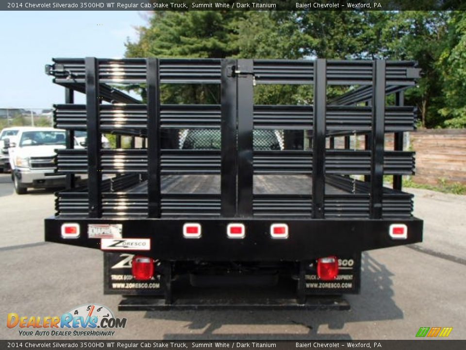 2014 Chevrolet Silverado 3500HD WT Regular Cab Stake Truck Summit White / Dark Titanium Photo #7