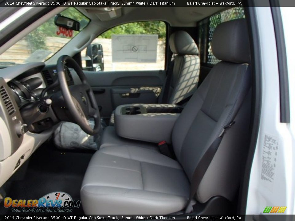 2014 Chevrolet Silverado 3500HD WT Regular Cab Stake Truck Summit White / Dark Titanium Photo #10