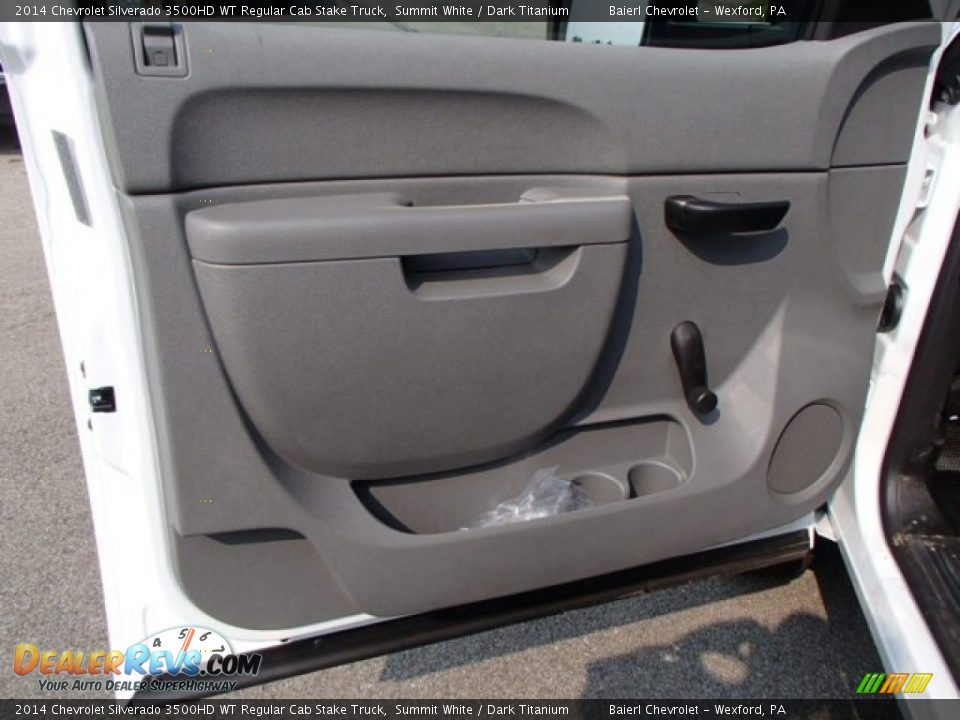 2014 Chevrolet Silverado 3500HD WT Regular Cab Stake Truck Summit White / Dark Titanium Photo #11