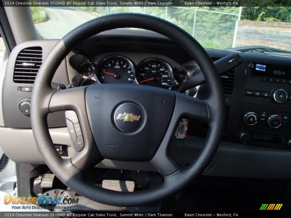 2014 Chevrolet Silverado 3500HD WT Regular Cab Stake Truck Steering Wheel Photo #15