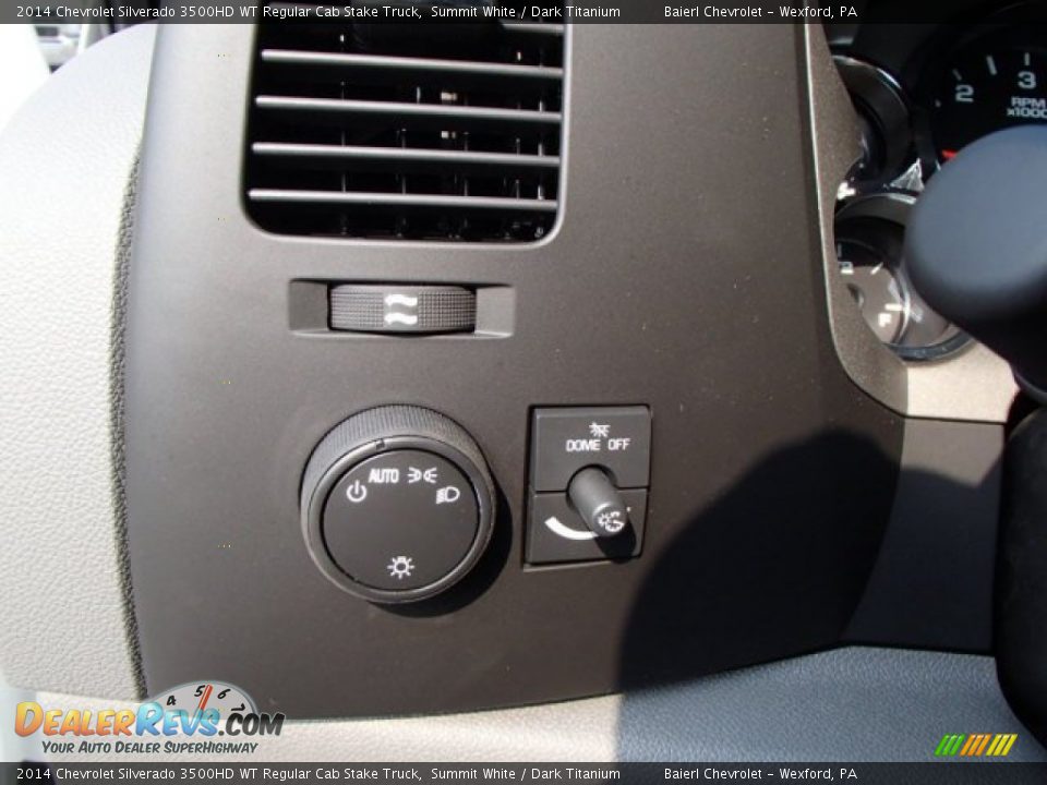 2014 Chevrolet Silverado 3500HD WT Regular Cab Stake Truck Summit White / Dark Titanium Photo #18