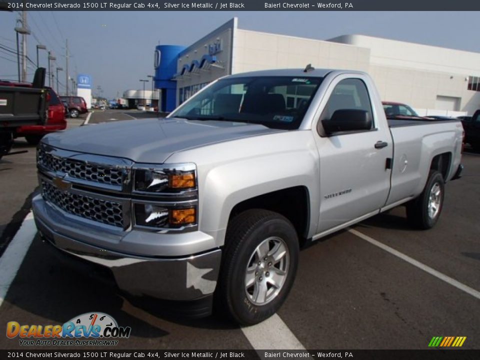 2014 Chevrolet Silverado 1500 LT Regular Cab 4x4 Silver Ice Metallic / Jet Black Photo #2