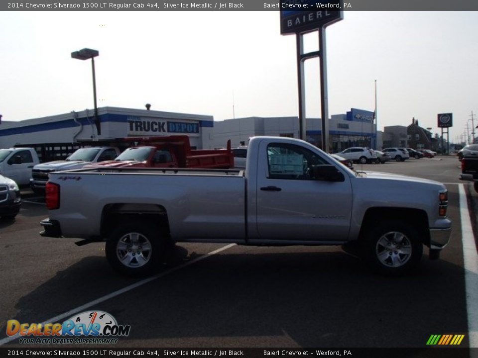 2014 Chevrolet Silverado 1500 LT Regular Cab 4x4 Silver Ice Metallic / Jet Black Photo #5