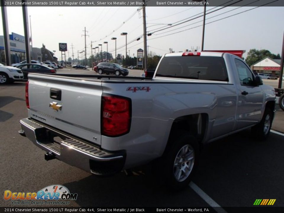 2014 Chevrolet Silverado 1500 LT Regular Cab 4x4 Silver Ice Metallic / Jet Black Photo #6