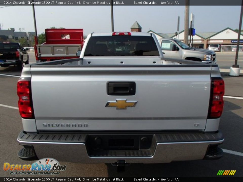 2014 Chevrolet Silverado 1500 LT Regular Cab 4x4 Silver Ice Metallic / Jet Black Photo #7