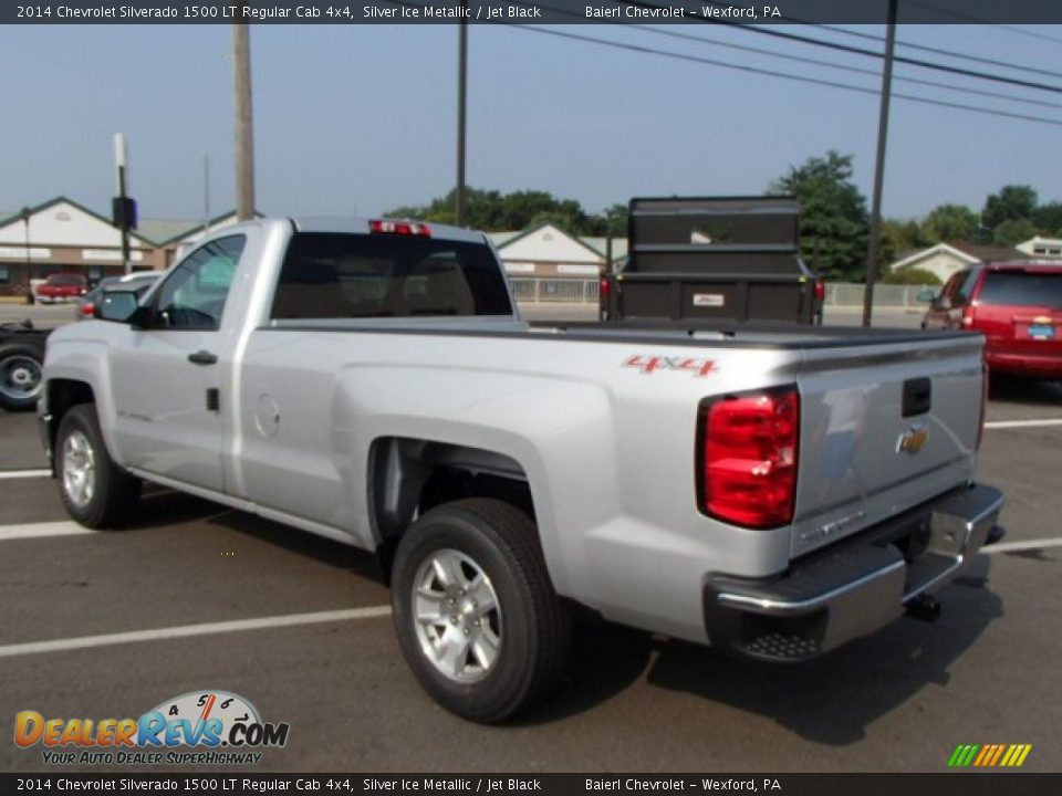 2014 Chevrolet Silverado 1500 LT Regular Cab 4x4 Silver Ice Metallic / Jet Black Photo #8