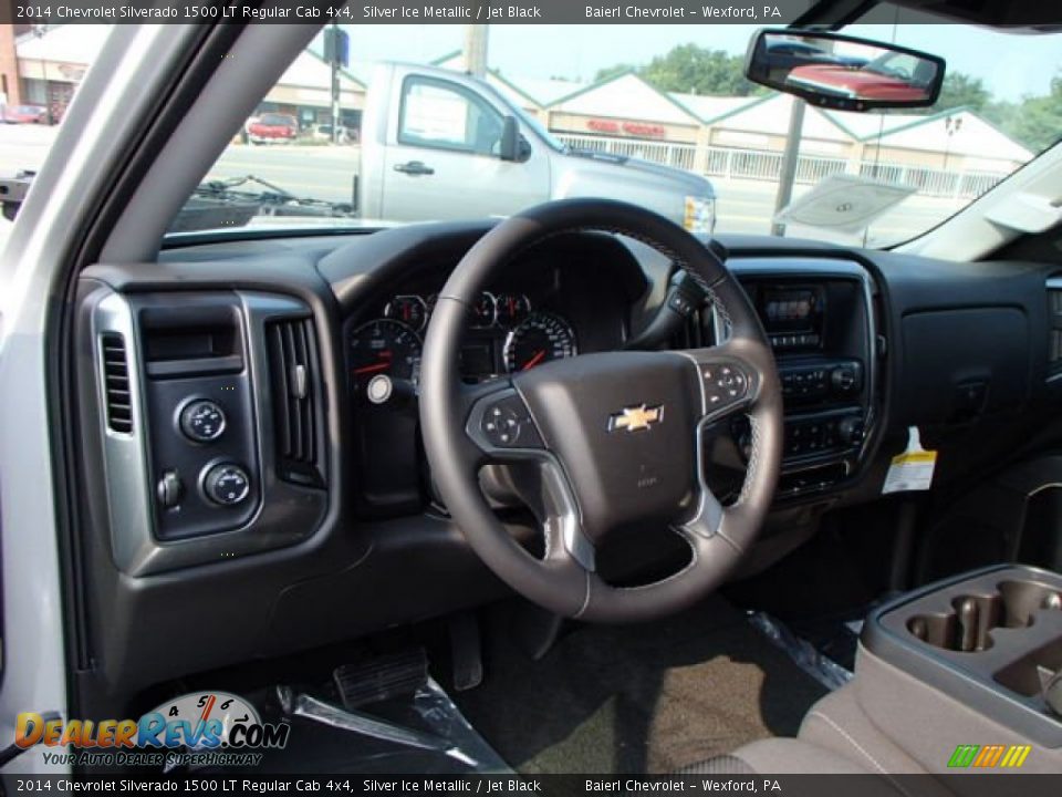 2014 Chevrolet Silverado 1500 LT Regular Cab 4x4 Silver Ice Metallic / Jet Black Photo #12