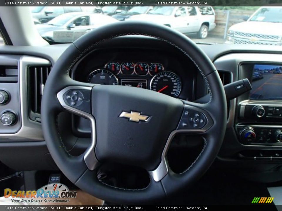 2014 Chevrolet Silverado 1500 LT Double Cab 4x4 Tungsten Metallic / Jet Black Photo #18