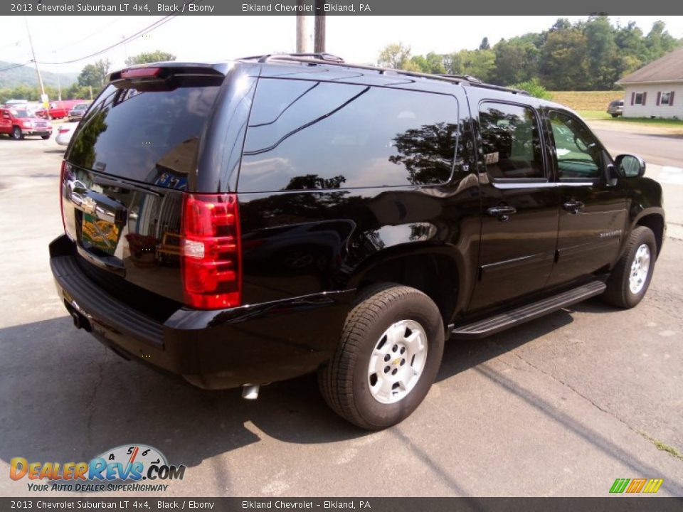 2013 Chevrolet Suburban LT 4x4 Black / Ebony Photo #3