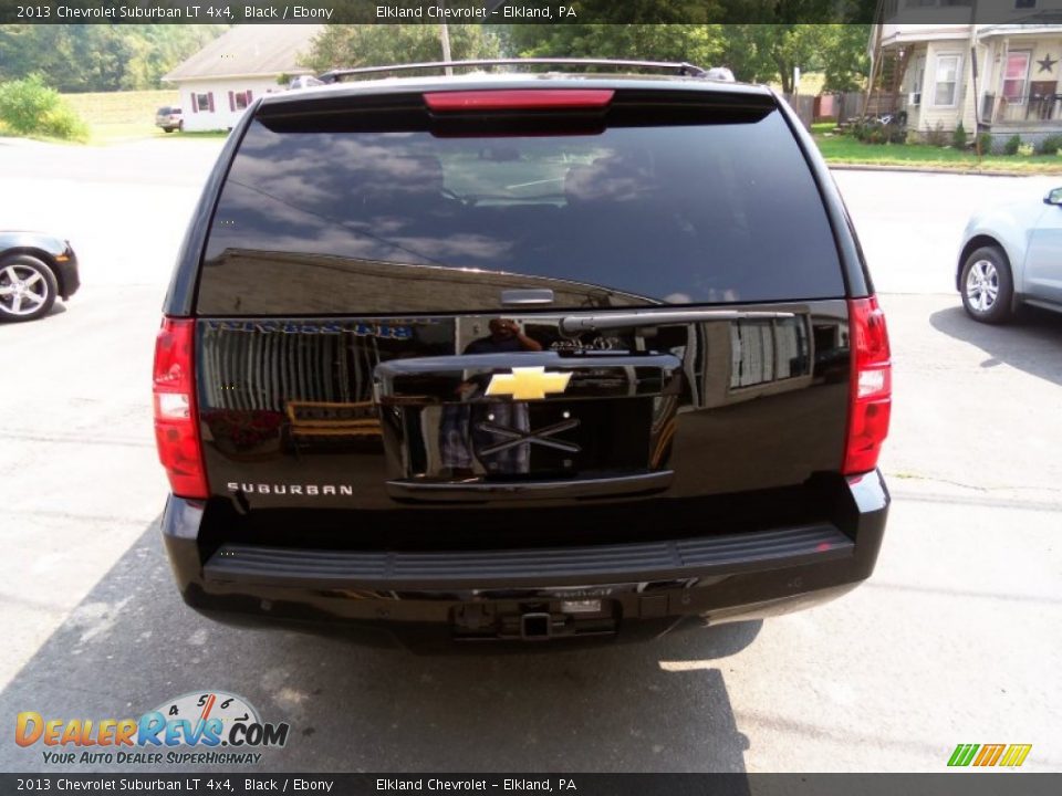 2013 Chevrolet Suburban LT 4x4 Black / Ebony Photo #4