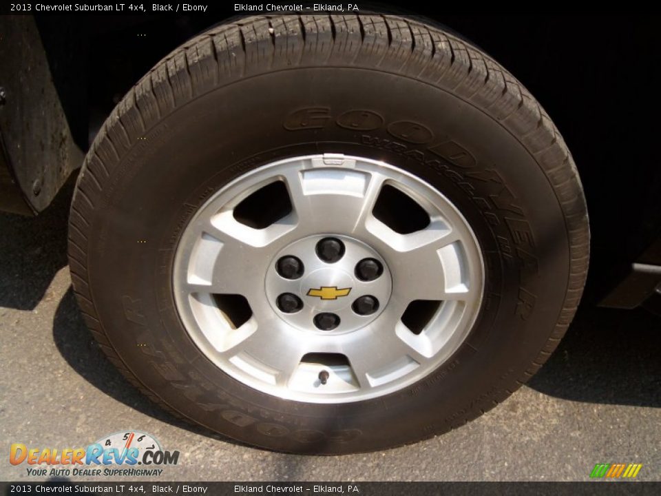 2013 Chevrolet Suburban LT 4x4 Black / Ebony Photo #10