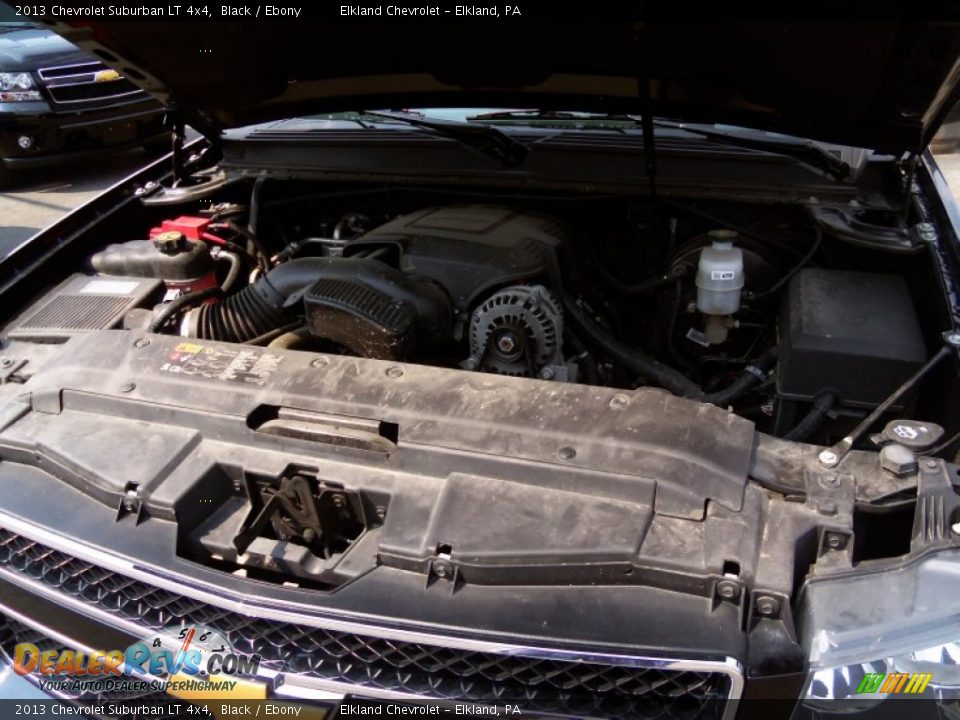2013 Chevrolet Suburban LT 4x4 Black / Ebony Photo #14