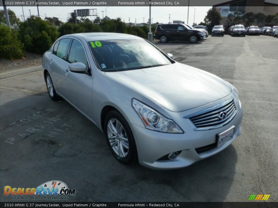 2010 Infiniti G 37 Journey Sedan Liquid Platinum / Graphite Photo #1
