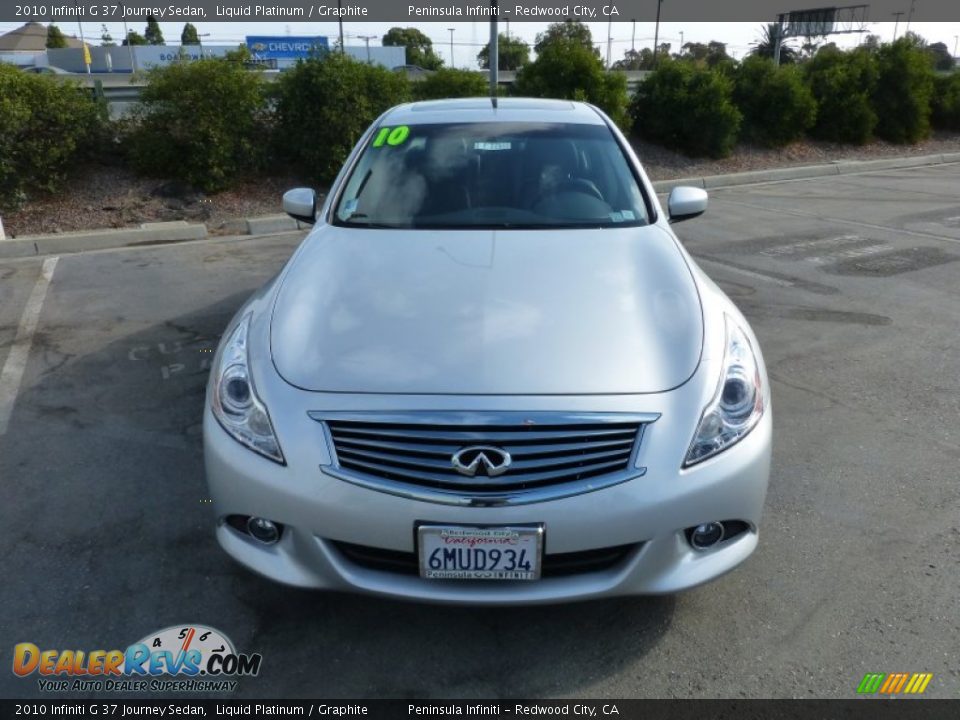 2010 Infiniti G 37 Journey Sedan Liquid Platinum / Graphite Photo #2