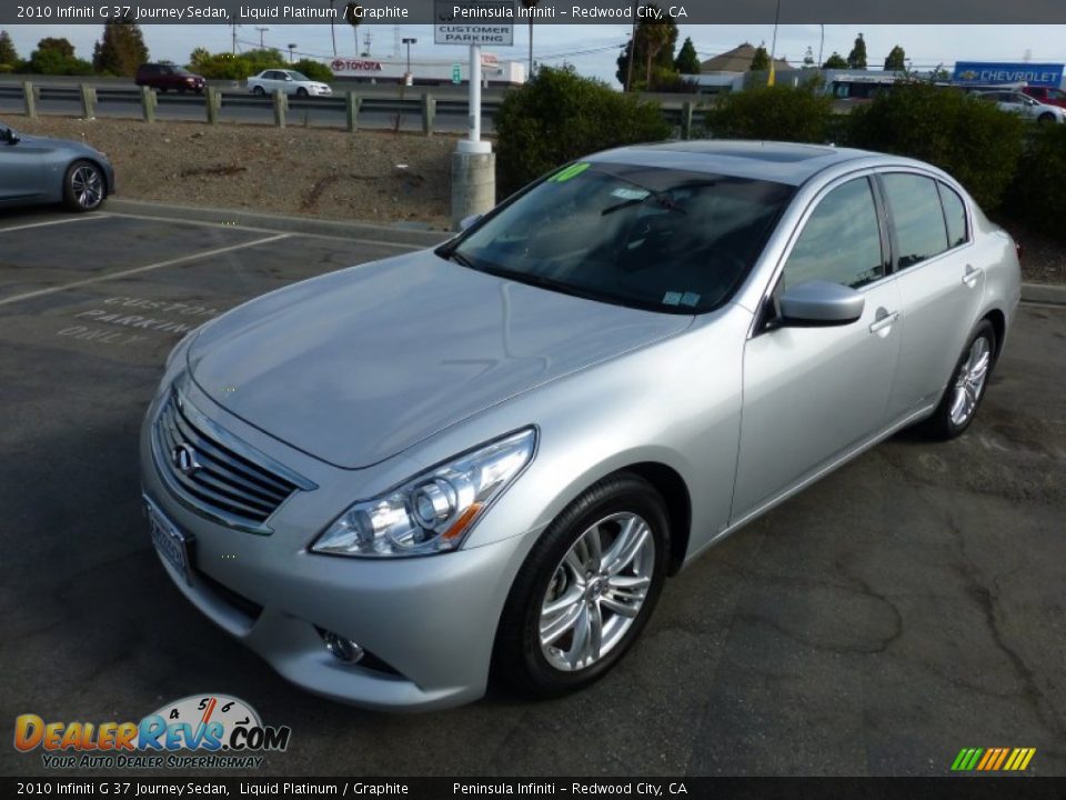 2010 Infiniti G 37 Journey Sedan Liquid Platinum / Graphite Photo #3