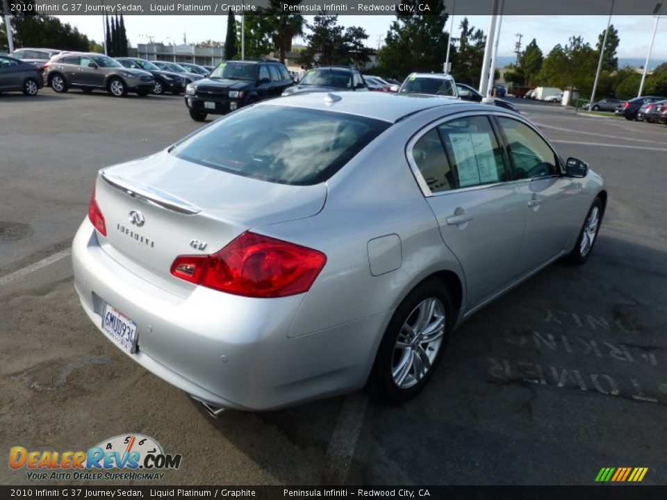2010 Infiniti G 37 Journey Sedan Liquid Platinum / Graphite Photo #6