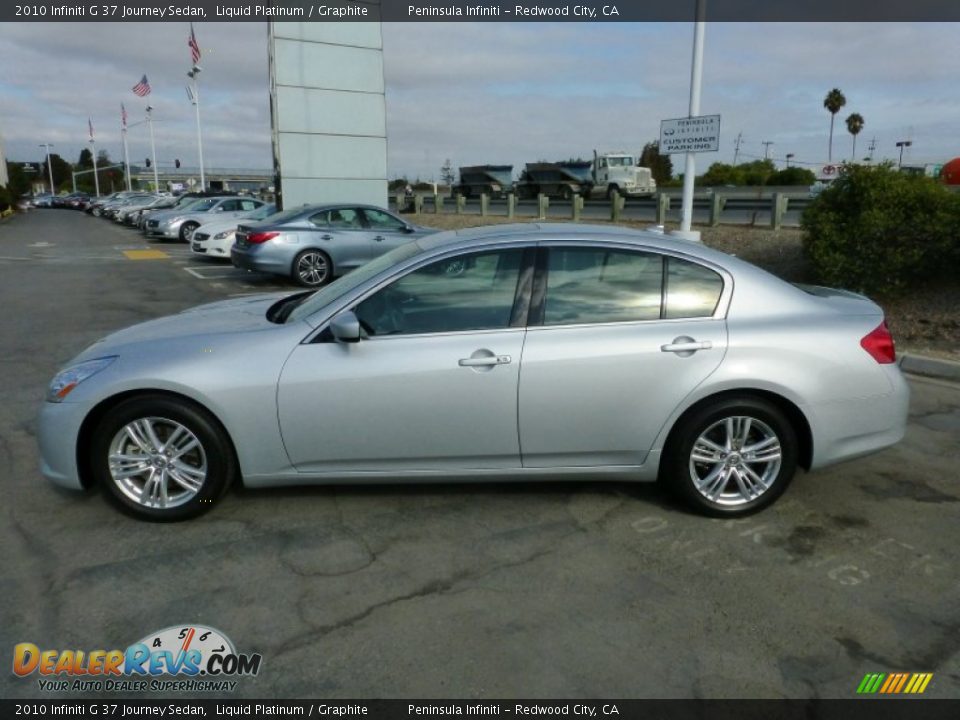 2010 Infiniti G 37 Journey Sedan Liquid Platinum / Graphite Photo #8