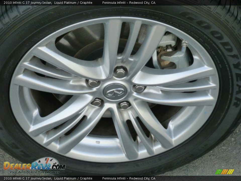 2010 Infiniti G 37 Journey Sedan Liquid Platinum / Graphite Photo #9