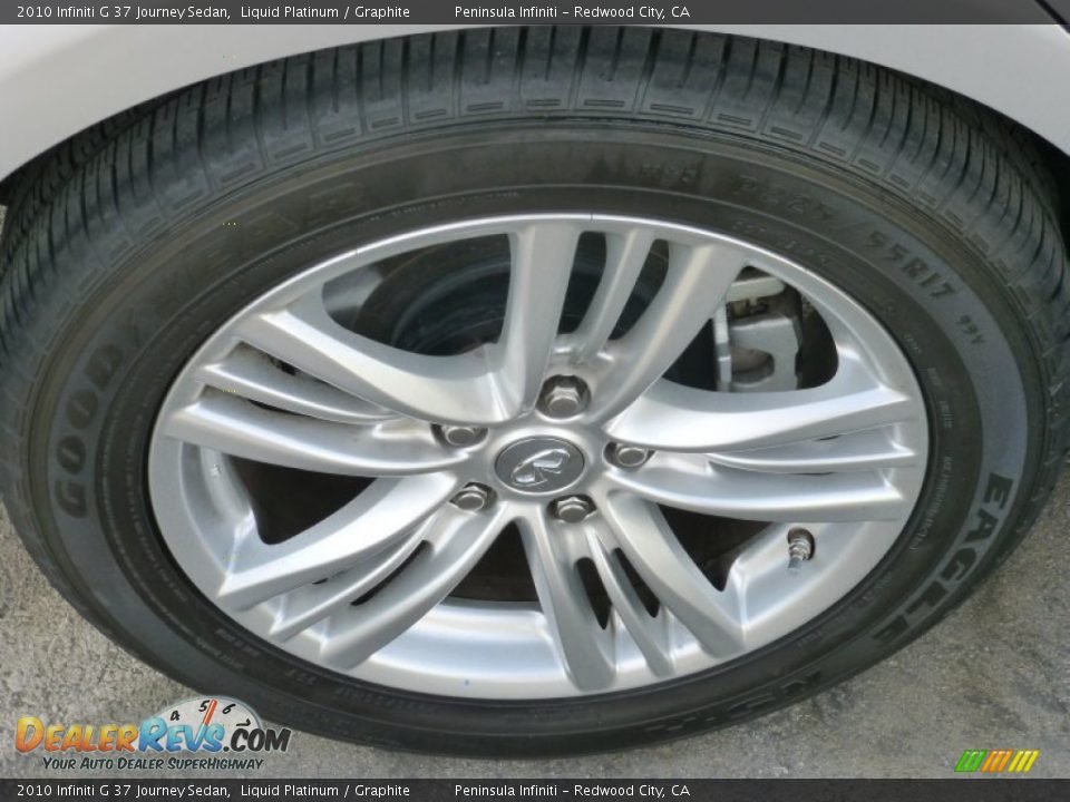 2010 Infiniti G 37 Journey Sedan Liquid Platinum / Graphite Photo #10