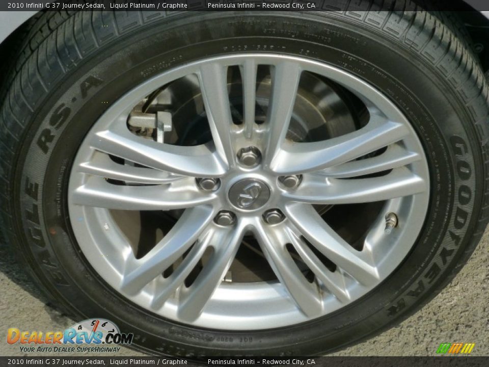 2010 Infiniti G 37 Journey Sedan Liquid Platinum / Graphite Photo #11