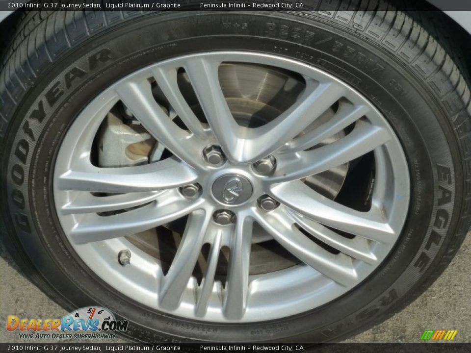 2010 Infiniti G 37 Journey Sedan Liquid Platinum / Graphite Photo #12