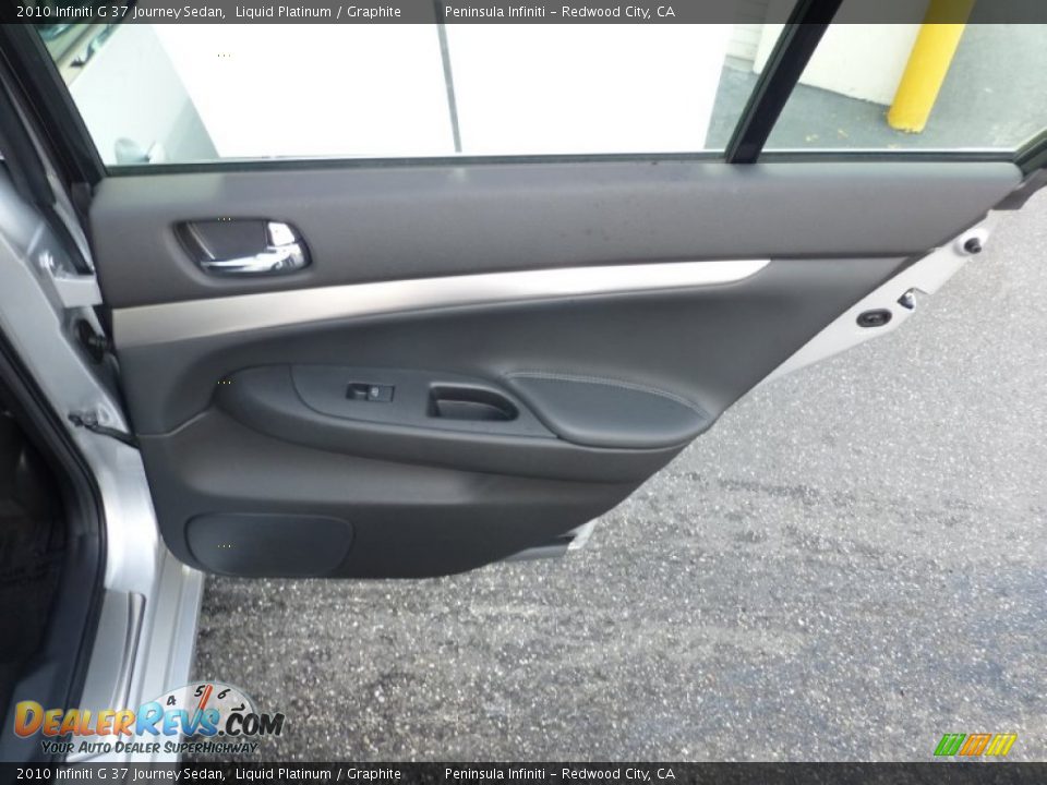 2010 Infiniti G 37 Journey Sedan Liquid Platinum / Graphite Photo #17