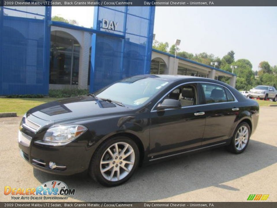 2009 Chevrolet Malibu LTZ Sedan Black Granite Metallic / Cocoa/Cashmere Photo #1