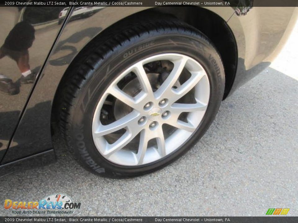 2009 Chevrolet Malibu LTZ Sedan Black Granite Metallic / Cocoa/Cashmere Photo #3